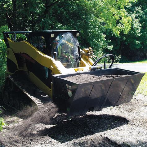 skid steer side discharge bucket attachment side single for sale|skid steer bucket side cutters.